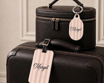 Travel Accessories Bundle Luggage and AirTag Holder Suitcase Personalized Tag Set Gift for Frequent Traveler Luggage Accessory Vacation Set