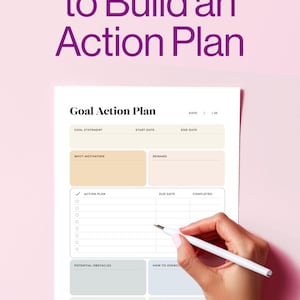 Goal Setting Planner Printable Goal Orientation Planner Yearly Goal Work Business Tracker Life Goal Spreadsheet Work Planner Productivity
