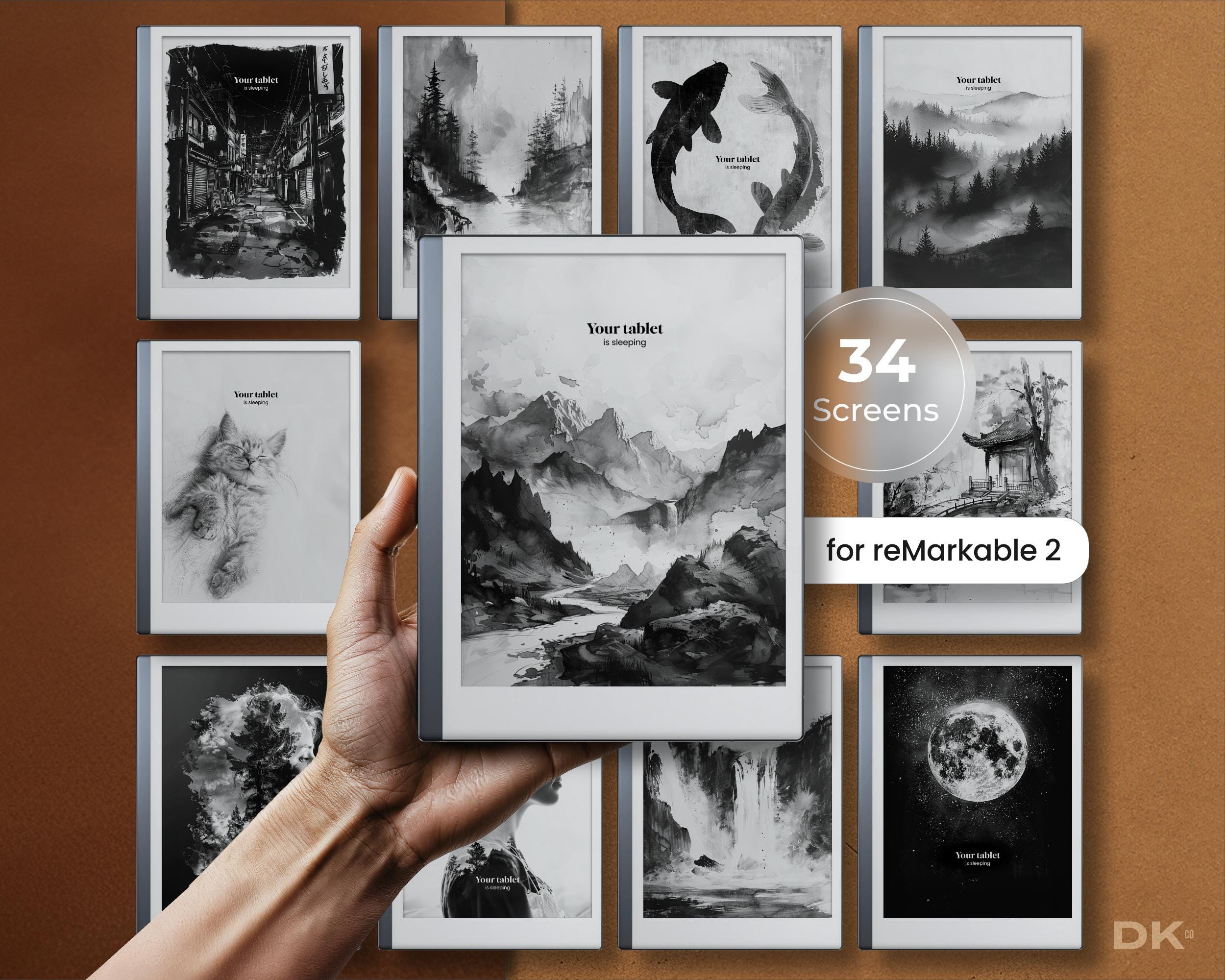 Remarkable Paper Pro Sleep Screen - Etsy, image size:2500x2000