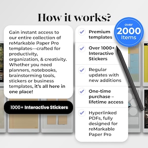 Productivity Bundle for reMarkable Paper Pro Template 2027 Planner for reMarkable Pro Template PDF Project Planner Journal Ultimate Bundle immagine 2
