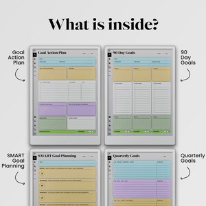 Goal Planner for Remarkable Paper Pro Template Eink Goal Tracker for ...