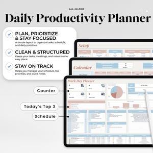 Task Tracker and Daily Workflow Spreadsheet for Google Sheets Project Management Template for Small Business Professional Productivity Tool