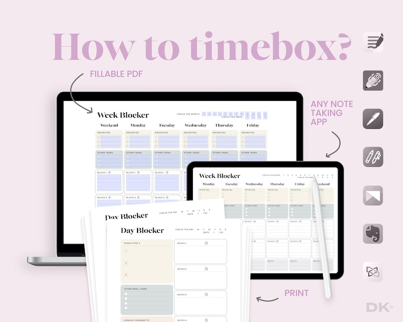 Weekly Planning System Digital Download Template Time Management Solution Professional Organization Tools Task Priority Framework Schedule Enhancement Package Focus Management Design Print Ready Format Daily Template Collection Efficiency