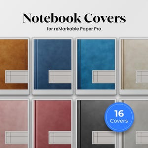 Okładki na notatniki dla reMarkable Paper Pro Szablon PDF Okładka na notatnik Kolorowy Eink dla reMarkable Pro Planner Organizator Smart Notepad rMPP