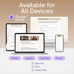 Client Intake Form Google Forms for Coaching Consultation Editable Onboarding Questionnaire Service Business Client Information Template