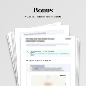 Peut inclure: Un guide pour ma&icirc;triser votre mod&egrave;le, avec un conseil pour acc&eacute;der &agrave; une version interactive du guide. Le guide comprend des instructions sur la fa&ccedil;on de configurer votre compte en 60 secondes.