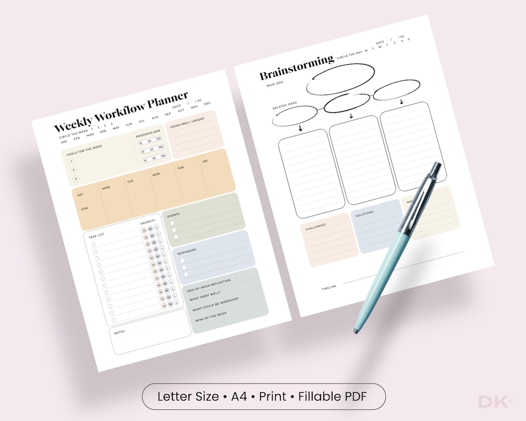 Editable Work Planner Printable Work Day Schedule Template Daily ...