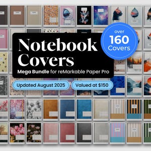 Notebook Covers for reMarkable Paper Pro Template PDF Notebook Cover Colorful Eink for reMarkable Pro Planner Organiser Smart Notepad rMPP