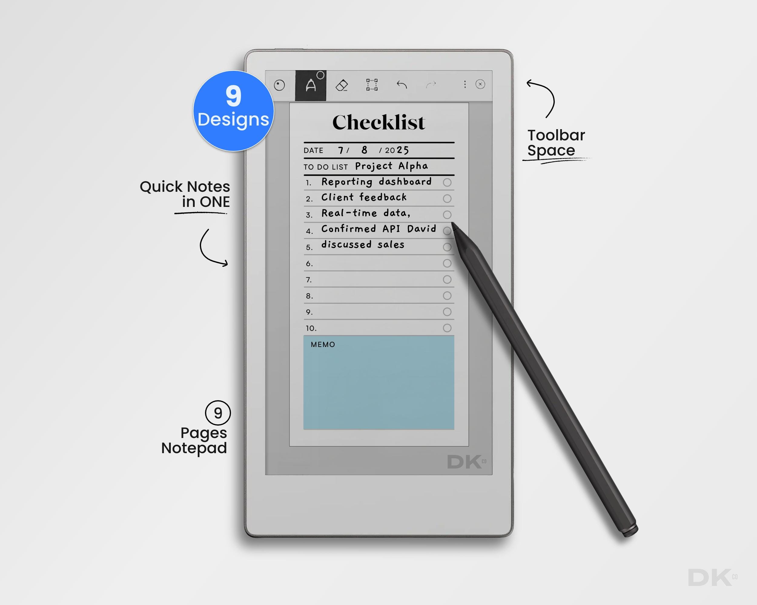 Sticky Notes for Remarkable Move Template Project Task Planner Notebook ...
