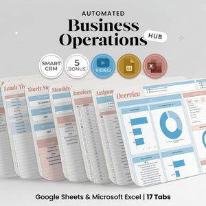 Accounting Spreadsheet for Small Business Monthly Income Expense Tracker for Google Sheets Excel Bookkeeping Template Dashboard