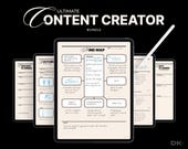 Content Creator Planner for Goodnotes Digital Social Media Planning Template Influencer Marketing Organize for iPad Notability Strategy 2026