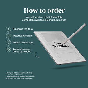 To Do List for reMarkable 2 and reMarkable Pure Template Simple Planner Daily Task List Digital Checklist Dark Mode Toolbar Wide Rule