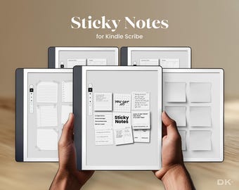 Digital Sticky Notes for Kindle Scribe Reusable Note-Taking Work Planning General Templates for Students Professionals Writers Creatives