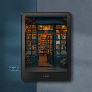 Lock Screen for Kindle Colorsoft Digital Download Book Shop Wallpaper Reading Device Instant Download Book Lover Gift E-Reader Decoration