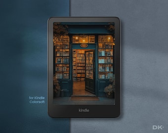 Lock Screen for Kindle Colorsoft Digital Download Book Shop Wallpaper Reading Device Instant Download Book Lover Gift E-Reader Decoration
