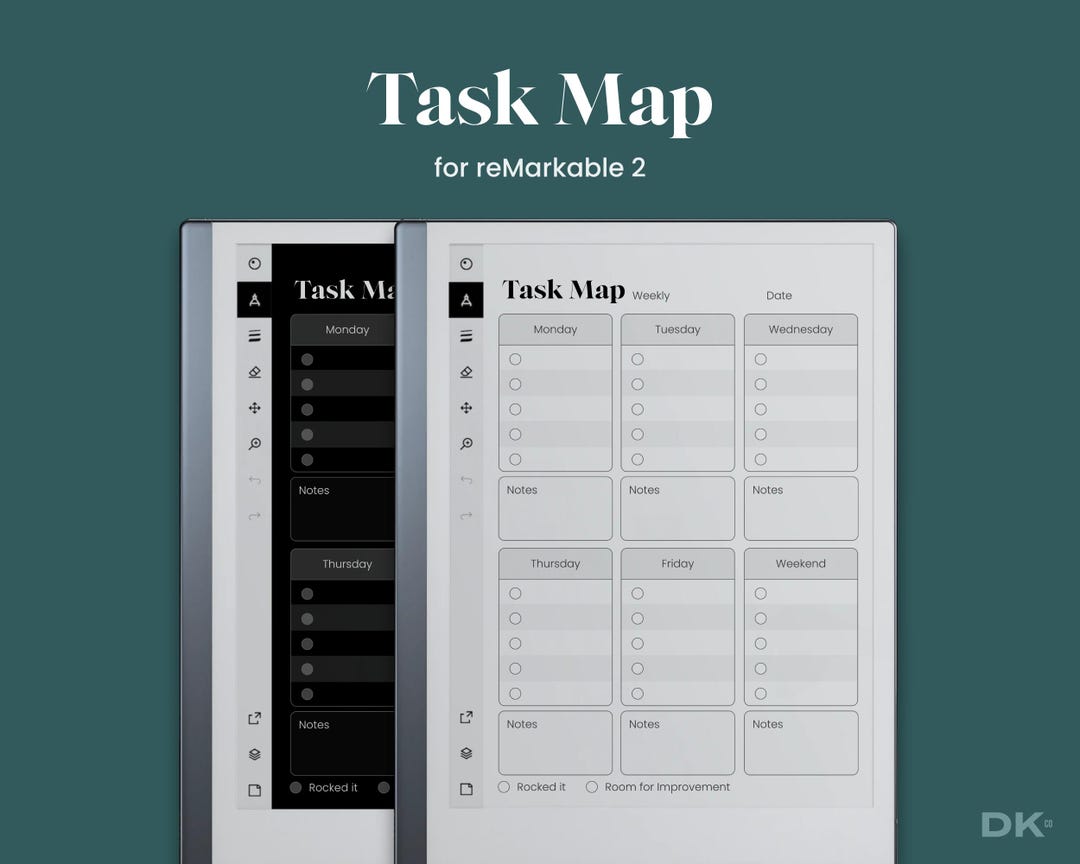 Task Map for Remarkable 2 Template to Do List Simple Planner Fits ...