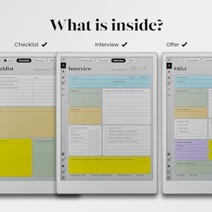 Interview Note Template for Remarkable Digital Planner Hiring Manager ...