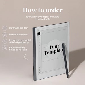 reMarkable Sleep Screen Template Suspended Screen reMarkable Notebook Cover Notepad Accessories eink Dark Mode PNG reMarkable Template rM2 Bild 5