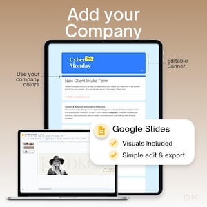 Client Intake Form Google Forms for Coaching Consultation Editable Onboarding Questionnaire Service Business Client Information Template