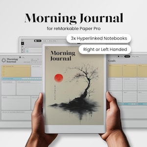 Morning Journal for reMarkable Paper Pro Template Gratitude Journal Daily Reflection Notebook Manifestation Journal Morning for reMarkable