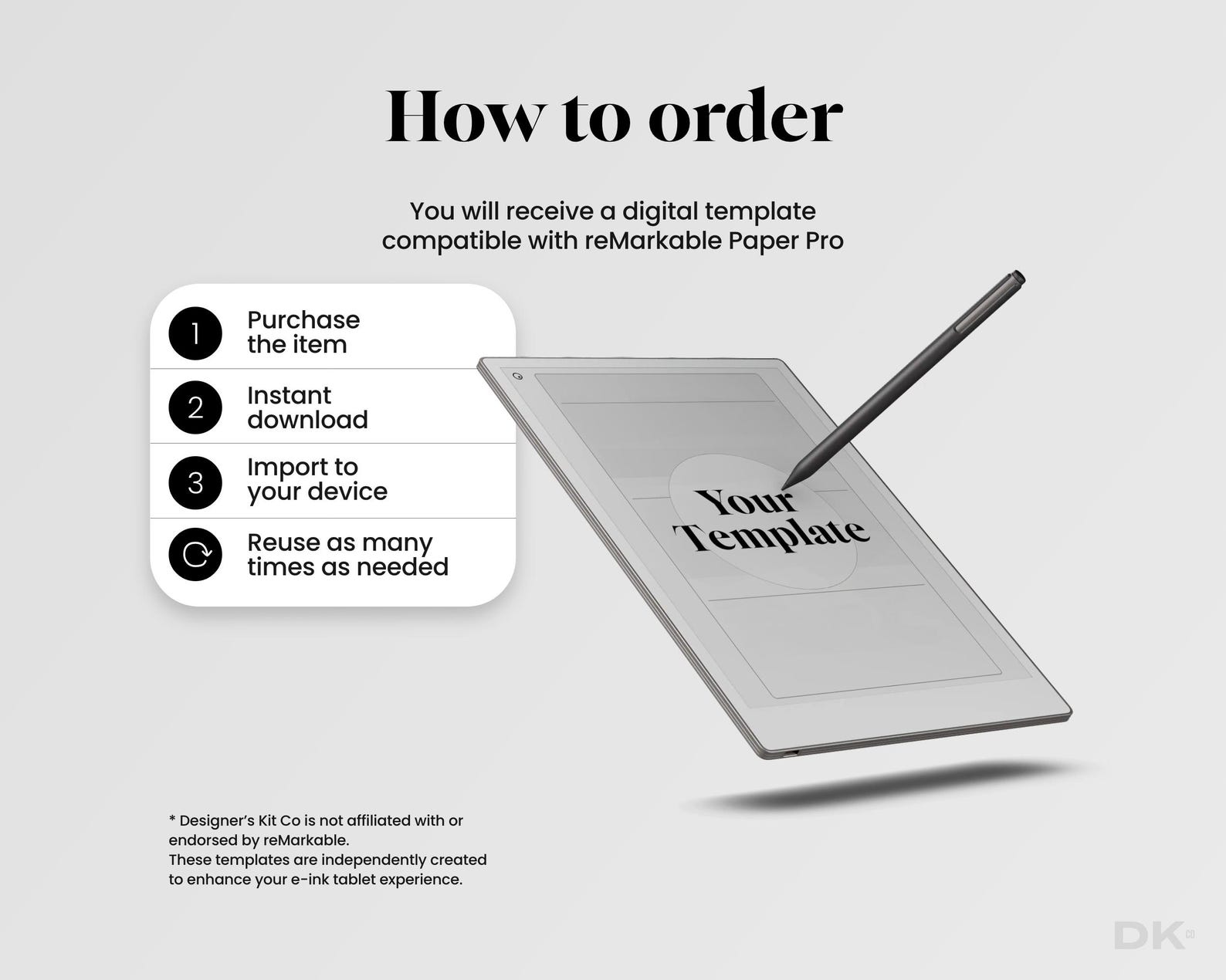 Goal Planner for Remarkable Paper Pro Template Eink Goal Tracker for ...