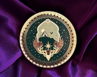 Impugnatura per telefono Embers / Supporto per e-reader, accessorio Booktok / Trono di vetro / Si illumina al buio