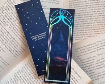 Starlight Bookmark | ACOTAR book | Velaris Book Accessory | Foiled Bookmark for Romantasy Lovers | Thick High Quality | Book club