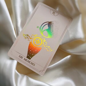 Arcanum Vitae Deck | Lenormand Cartomancy Tarot Cards | Minimalistic Cards with Rainbow | Gold Edges | Beginners and Experts with Guide Book image 4