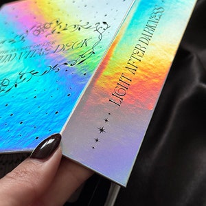 Arcanum Vitae Deck | Lenormand Cartomancy Tarot Cards | Minimalistic Cards with Rainbow | Gold Edges | Beginners and Experts with Guide Book image 3