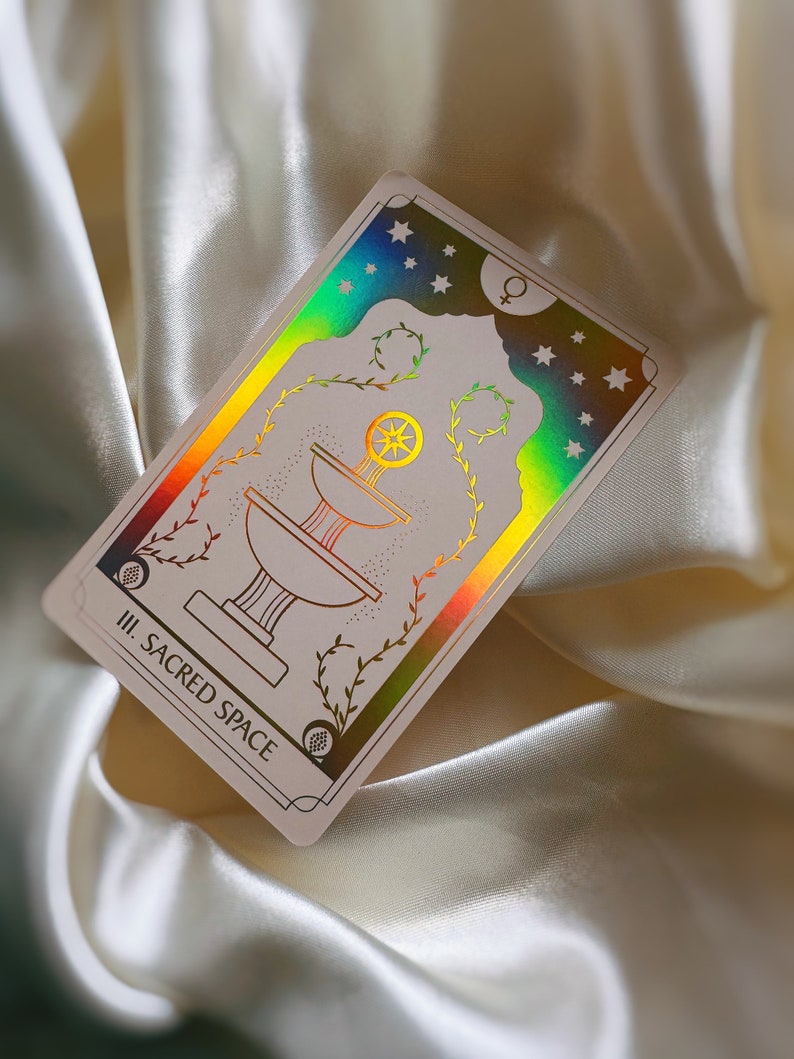 Arcanum Vitae Deck | Lenormand Cartomancy Tarot Cards | Minimalistic Cards with Rainbow | Gold Edges | Beginners and Experts with Guide Book image 10