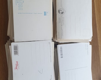 Vintage Blank Postcards 1900-1980s, Unsent for Collecting