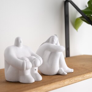 Concrete Bookends Set of Two. Charming boho-style bookends will beautify your shelves. image 6