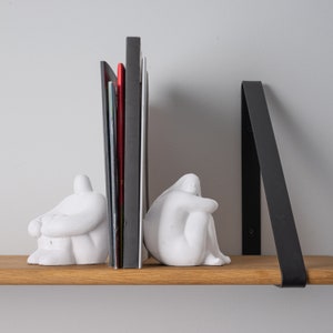 Concrete Bookends Set of Two. Charming boho-style bookends will beautify your shelves. image 5