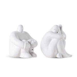 Bookends, bookshelf decor Concrete people man or woman figure. Modern, designer bookends in the style of minimalism. image 8