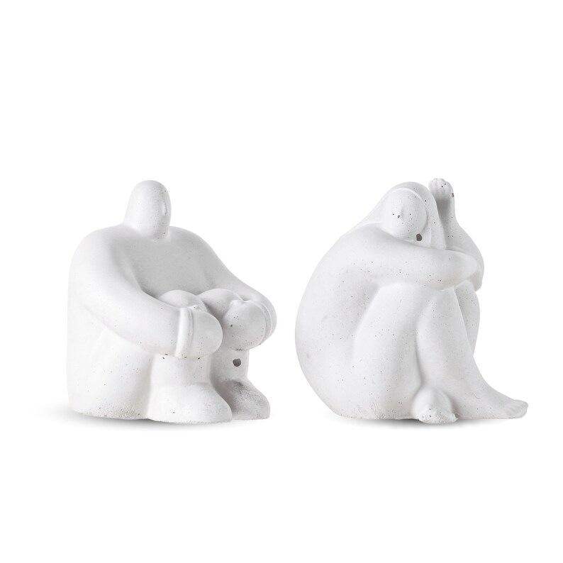 Concrete Bookends Set of Two. Charming boho-style bookends will beautify your shelves. image 10