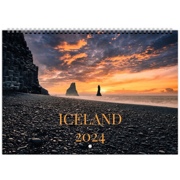 calendar, wall, WALL CALENDAR - ICELAND 2024 Europe, Asia, Latin America and Oceania Edition