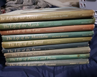 Nine volume bundle of Our Living World of Nature books, 1969