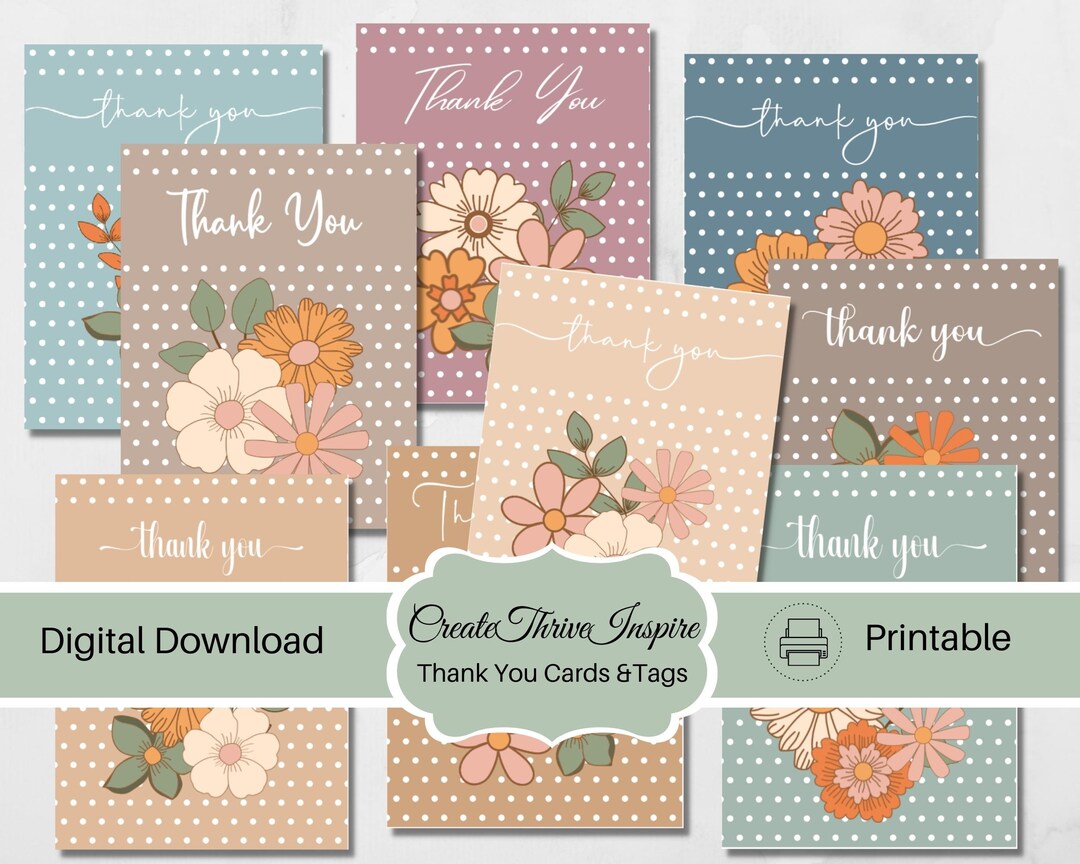 Thank You Cards Set Thank You Cards Variety Thank You Cards Pack ...