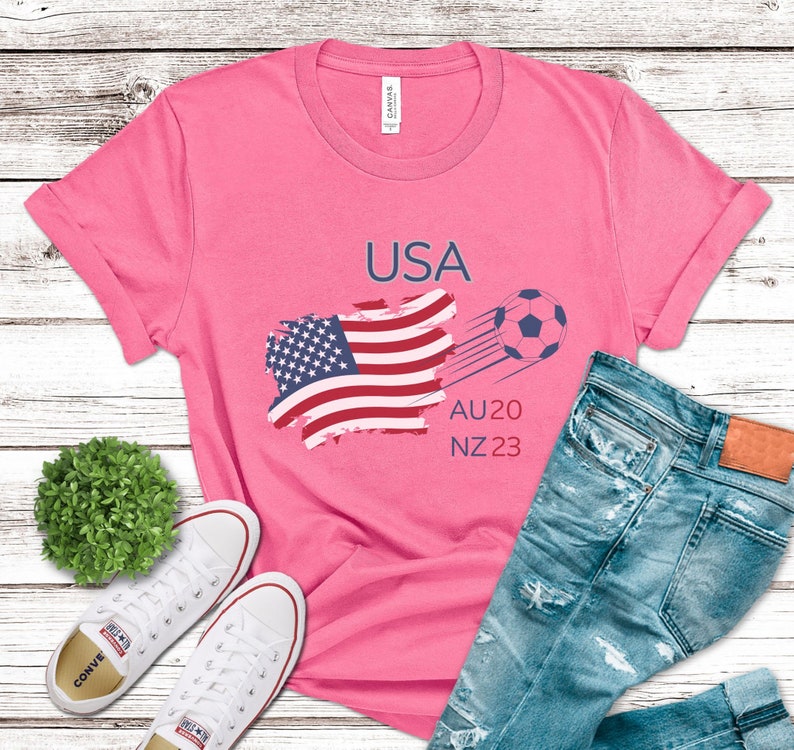 Women's USA World Cup Soccer Sweatshirt Soccer Lover Gift the American