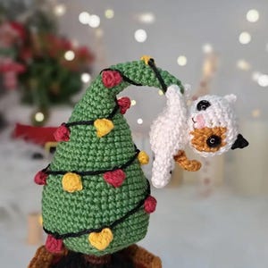 Igel oder Katze Häkeln Kit, 2 Amigurumi Urlaub Garn Set, Süßes Häkeln Kit für Anfänger, DIY Weihnachtsgeschenk Basteln, Häkeln Bild 11