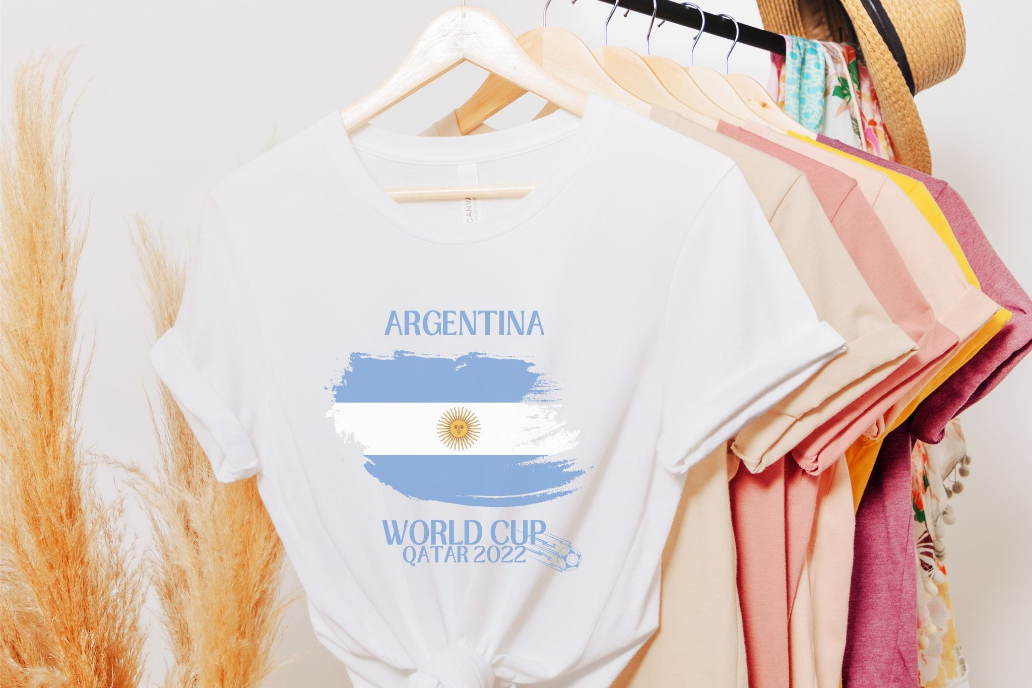Discover Argentina World Cup T-Shirt, Qatar World Cup 2022 T-shirt