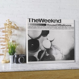 House Of Balloons Album Poster Canvas Art Music Album Poster and Wall Art Picture Print Poster