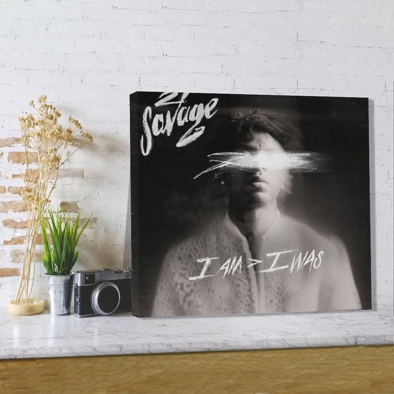 21 Savage Album Cover Canvas Art Music Album Poster and Wall Art