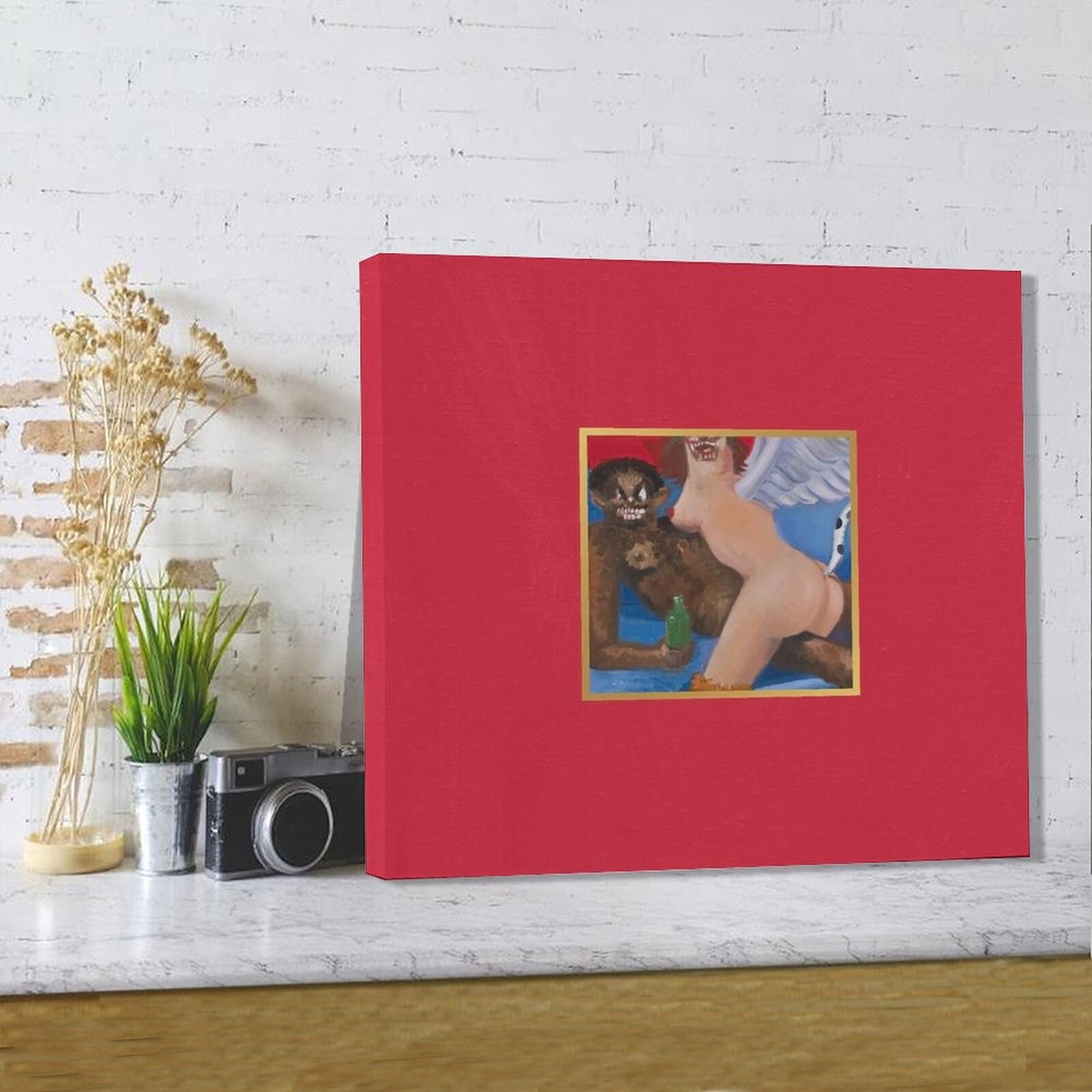 My Beautiful Dark Twisted Fantasy Art Canvas Art Music Album Etsy