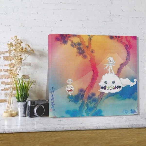 Kids See Ghosts Music Album Canvas Poster Wall art Paintings Home Decor