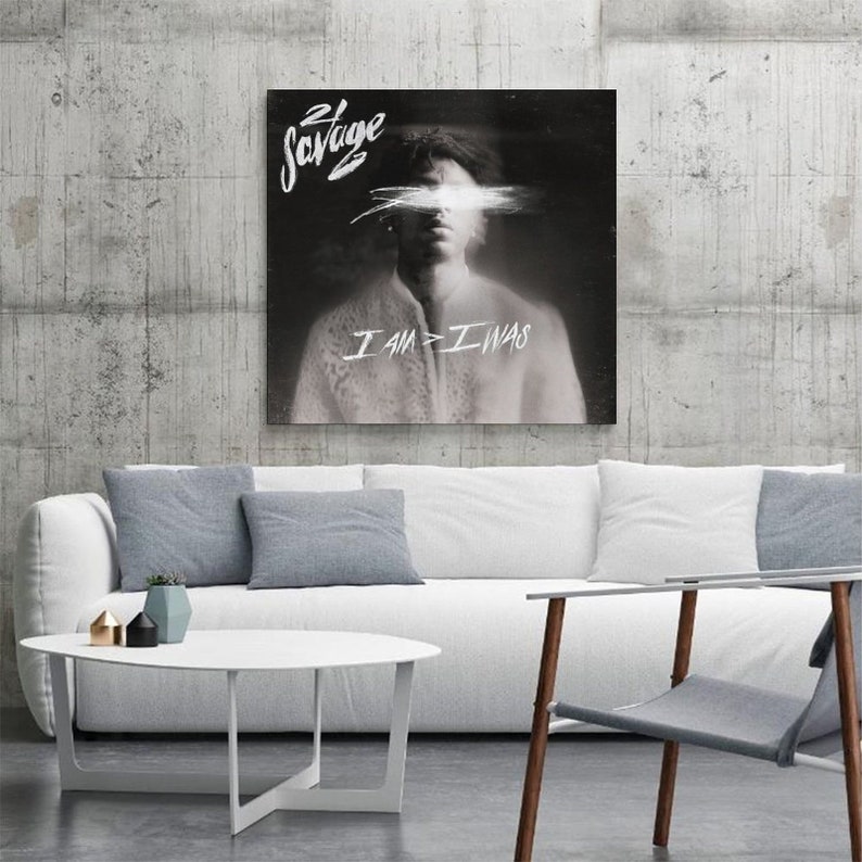 21 Savage Album Cover Canvas Art Music Album Poster and Wall Art