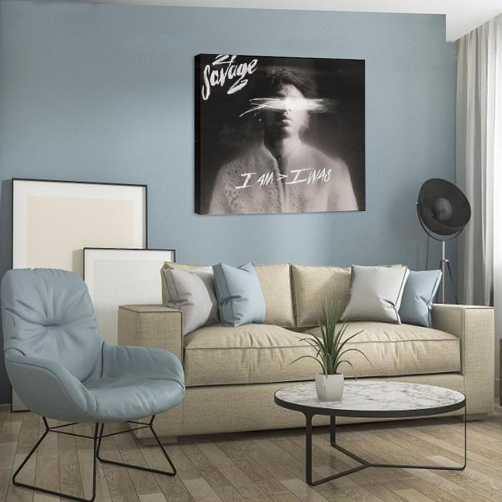 21 Savage Album Cover Canvas Art Music Album Poster and Wall Art