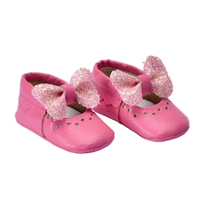 Girls Loafers -  Handmade Baby Genuine Leather First Walker Soft Soled Shoes