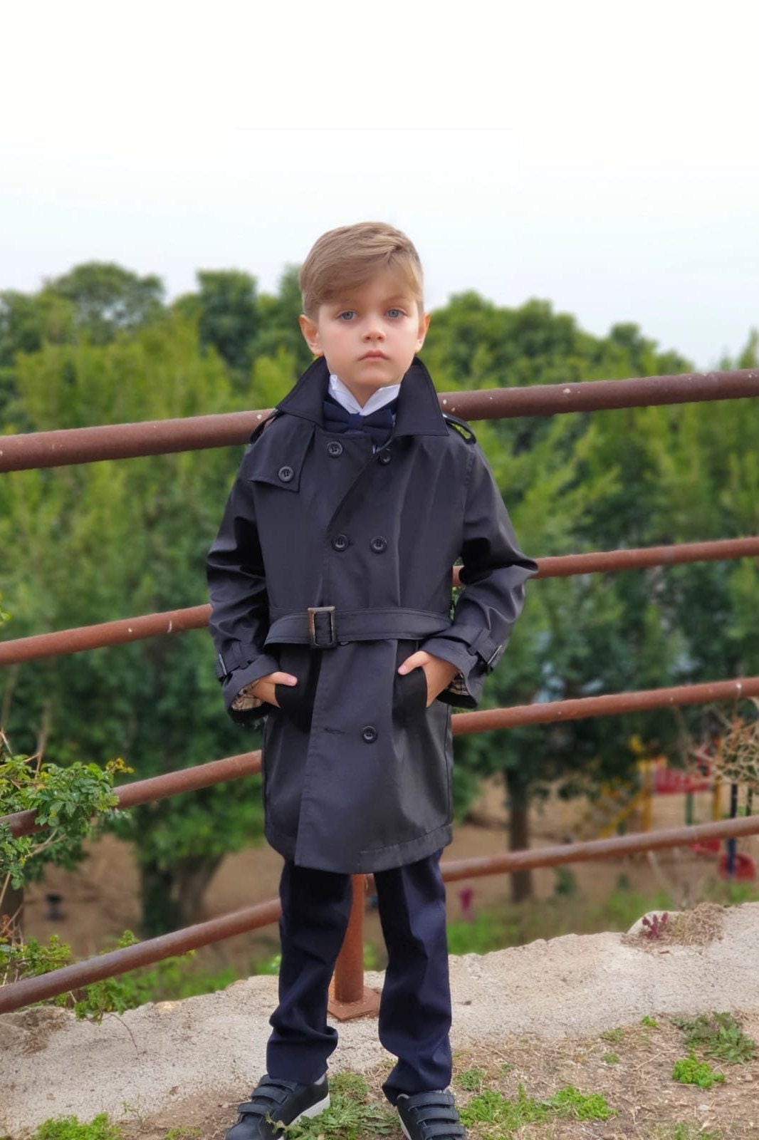 jeans trench coat kids boys