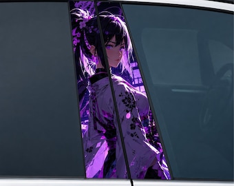 Warrior - Car Doors Pillar Decals, Universal fit, HD